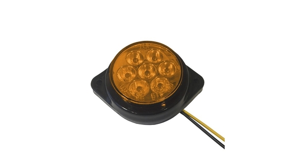 115415 Πλευρικά Φώτα Όγκου Φορτηγών FLAT BULLET LED 7 SMD DC 24V Αδιάβροχο IP66 Πορτοκαλί