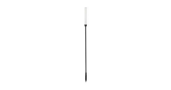 REED GLB-103-0007 Φωτιστικό Κολωνάκι Κήπου με Καρφωτή Βάση LED 2W 180lm 360° DC 24V Αδιάβροχο IP65 Θερμό Λευκό 2700K - Sanan SMD Chip - Μαύρο Ματ - Μ2 x Π2 x Υ80cm - 3 Χρόνια Εγγύηση