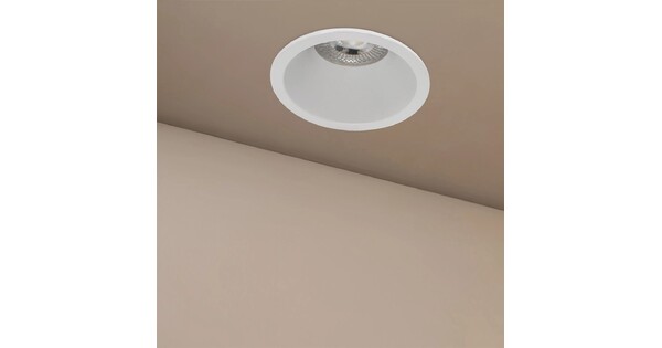 kelvo® DELTA KLV-101-0033 Χωνευτό Φωτιστικό Downlight Σποτ για Λάμπα MR16 με Ντουί GU10 AC 220-240V IP20 - Λευκό Ματ - Μ8.5 x Π8.5 x Υ3.5cm / Q7.5cm