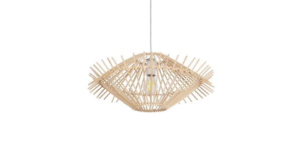 SASSO 999-0201 Boho Κρεμαστό Φωτιστικό Οροφής με Ντουί 1 x E27 AC 220-240V IP20 - Μπεζ - Μ50 x Π50 x Y23cm