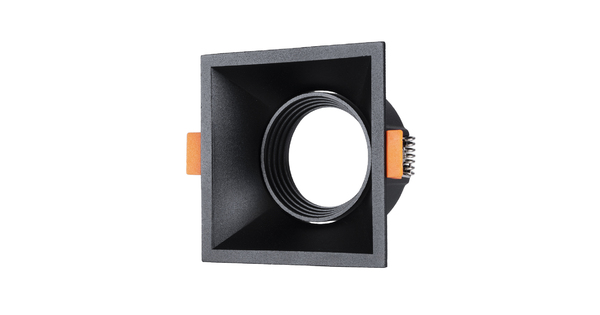ALPHA 77833 Χωνευτό Κινούμενο Τετράγωνο Σποτ Οροφής για Λάμπα MR16/GU10 - IP20 - Χυτό Αλουμίνιο - Μ9 x Π9 x Υ4.5cm - Μαύρο - 5 Χρόνια Εγγύηση