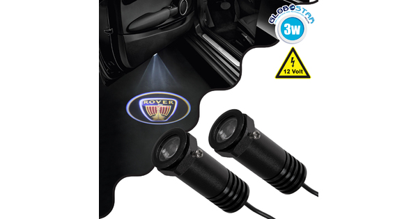 81623 ROVER Ghost Car Brand Logo Projector - Προτζέκτορας Προβολής Μάρκας Αυτοκινήτου LED CREE XHP35 3W 240lm 120° DC 12V IP20 Ψυχρό Λευκό 6000K