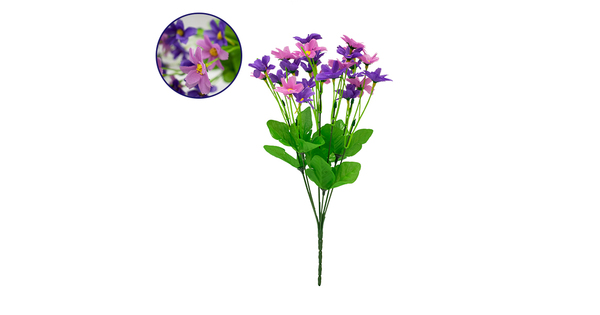 09088 Τεχνητό Φυτό Διακοσμητικό Μπουκέτο Garden Cosmos Μωβ - Ροζ M20cm x Υ35cm Π20cm με 7 Κλαδάκια