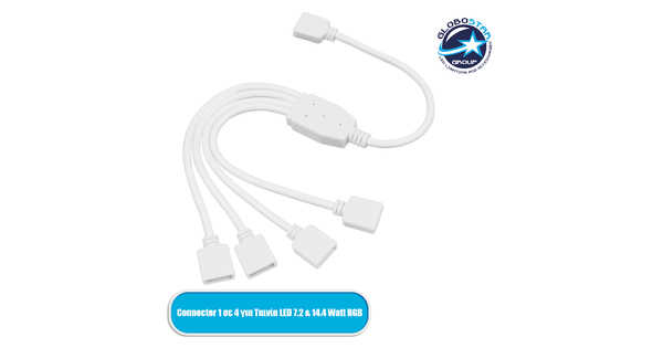 70695 Connector 1 σε 4 για Ταινία LED 7.2 & 14.4 Watt RGB