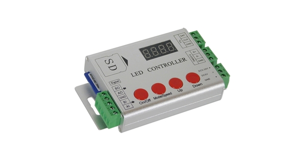 73444 LED Digital RGB Controller DMX512 & Κάρτα SD για LED Digital RGB Προϊόντα 5v - 12v - 24v  HC03 2048 IC