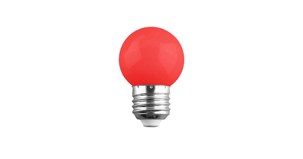 S-40006 Λάμπα LED E27 G45 Γλομπάκι 2W 120lm 260° AC 220-240V IP20 Φ4.5 x Υ6.9cm Κόκκινο - 2 Χρόνια Εγγύηση