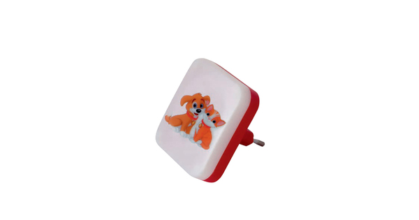 KIDDO 202-0008 Παιδικό Φωτιστικό Νυκτός LED 1W 95lm 360° AC220-240V IP20 Ψυχρό Λευκό 6000K - Μ5.5 x Π5.5 x Υ8cm - 2 Χρόνια Εγγύηση