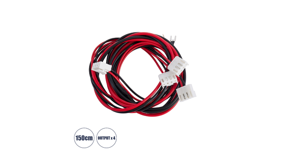 90247 Καλώδιο Τροφοδοσίας για LED Modules Input x 1 Output x4 Μήκος 150cm