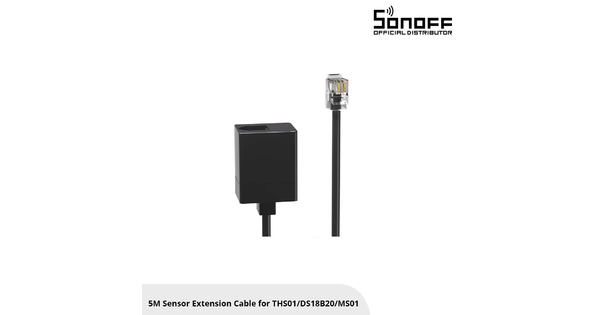 80103 SONOFF RL560 Sensor Extension Cable 5m for THS01 - DS18B20 - MS01 With RJ9 4P4C Connector