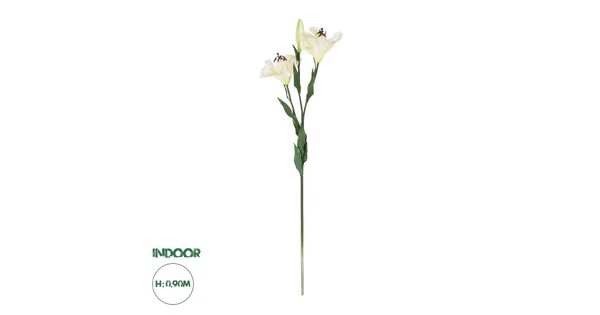 Artificial Garden WHITE LILY BRANCH 21310 Τεχνητό Διακοσμητικό Κλαδί Λευκό Κρίνο Y90cm