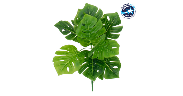 MONSTERA MEDIUM 78261 Τεχνητό Φυτό Μονστέρα Μεσ. - Μπουκέτο Διακοσμητικών Φυτών - Κλαδιών με Φύλλωμα Πράσινο Υ33cm