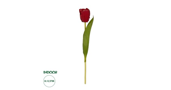 Artificial Garden RED TULIP BRANCH 21203 Τεχνητό Διακοσμητικό Κλαδί Κόκκινη Τουλίπα Y37cm