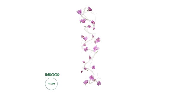 Artificial Garden MAGNOLIA FLOWER VINE 21471 Τεχνητό Διακοσμητικό Φυτό Λευκή & Ροζ Μανόλια Μ20 x Π20 x Υ300cm