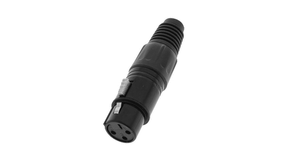 Θηλυκό Βύσμα XLR Female 3 PIN CANNON DMX High Quality Μαύρο  51189
