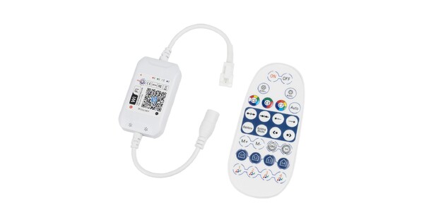 ZENGGE-WFMNA 73450 RF & WiFi 2.4G Ψηφιακός Pixel Addressable Controller DC 5-12-24V IP20 - WiFi 2.4G & Bluetooth - SPI/TTL Protocol 2048 IC - Μ10.5 x Π4.5 x Υ1.5cm - 2 Χρόνια Εγγύηση