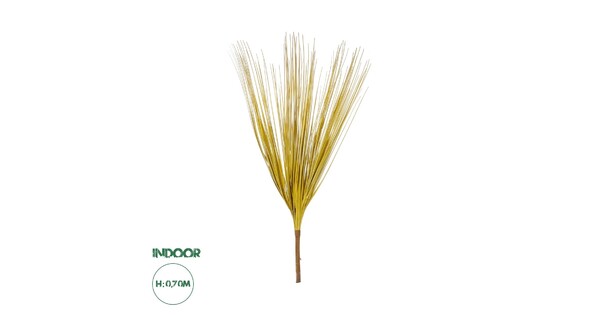 Artificial Garden YELLOW GRASS BOUQUET 21159 Τεχνητό Διακοσμητικό Μπουκέτο Grass Κίτρινο Y70cm