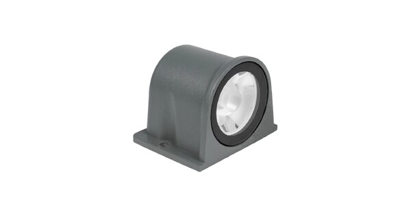 FLOODORA GLB-103-0030 Προβολέας Σποτ Wall Washer LED 3W 270lm 5° AC 220-240V Αδιάβροχο IP65 Θερμό Λευκό 2700K - Sanan SMD Chip - Γκρι Ανθρακί Ματ - Μ6.5 x Π5.5 x Υ5cm - 3 Χρόνια Εγγύηση