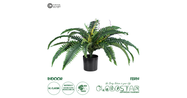 Artificial Garden FERN 20058 Τεχνητό Διακοσμητικό Φυτό Φτέρη Υ40cm
