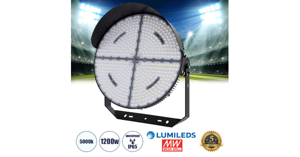 CYCLOP 90108 LED Προβολέας Γηπέδου 1200W 192000LM 60° AC 100-277V IP65 - Ψυχρό Λευκό 5000K - MeanWell Driver & LumiLEDs Chip - 5 Years Warranty