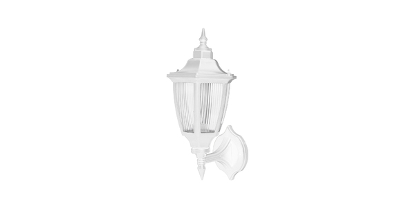 ENGLAND 202-0012 VINTAGE WALL LIGHT 1 X E27 IP44 - WHITE PLASTIC - L20 X W20 X Υ30CM