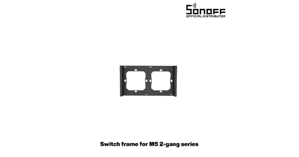 80084 SONOFF SwitchMan M5-80 Wall Frame 2 Way - L15.7 X W8.6 X H1.48CM