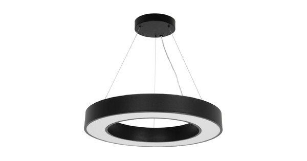 kelvo® RA KLV-101-0365 Κρεμαστό Φωτιστικό Οροφής LED 67W 6700lm 120° AC 220-240V IP20 Ρυθμιζόμενο Λευκό CCT με Χειριστήριο από 2700K έως 6000K Dimmable - Lumileds SMD Chip - Μαύρο Ματ - Μ60 x Π60 x Υ8cm - 3 Χρόνια Εγγύηση