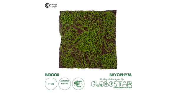 Artificial Garden BRYOPHYTA 20143 Τεχνητό Διακοσμητικό Πάνελ Φυλλωσιάς - Κάθετος Κήπος Βρύα Μ100 x Π100 x Υ5cm