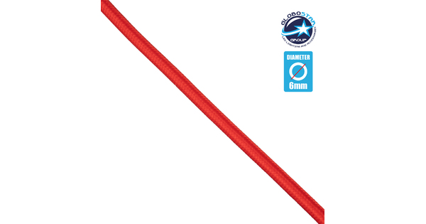 77602 Στρογγυλό Υφασμάτινο Καλώδιο 2 x 0.75mm² Κόκκινο