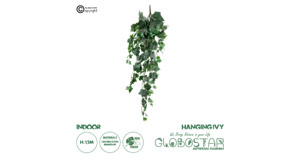 Artificial Garden IVY HANGING BRANCH 20244 Τεχνητό Διακοσμητικό Κρεμαστό Φυτό Κισσός Υ120cm
