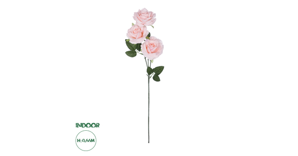 Artificial Garden LIGHT PINK  CLIMBING ROSE BRANCH 21193 Τεχνητό Διακοσμητικό Κλαδί Τριαντάφυλλο Ανοιχτό Ροζ Y66cm