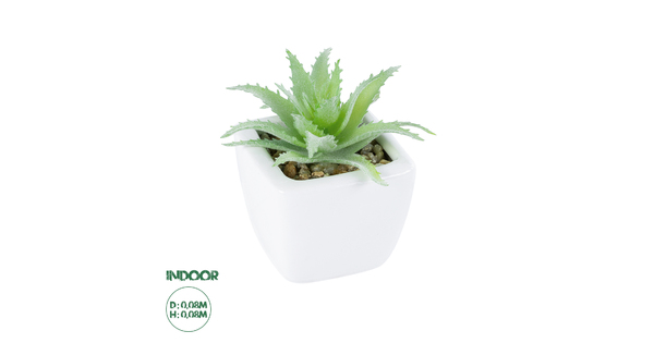 Artificial Garden SUCCULENT ALOE LOTUS 20976 Διακοσμητικό Φυτό Παχύφυτο Λωτός Αλόης Υ8cm