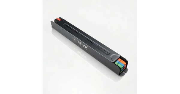 kelvo® PULSE KLV-107-0003 Ultra Slim Τροφοδοτικό/Μετασχηματιστής Class I PELV 100W 4.1A AC 220-240V σε DC 24V IP20 - Γκρι Ανθρακί Ματ - Μ23 x Π2.6 x Υ2.4cm - 5 Χρόνια Εγγύηση