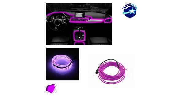 Εύκαμπτο φωτιζόμενο καλώδιο Neon Μωβ  08007