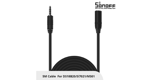80038 SONOFF AL560-R2 - 5M Sensor Extension Cable for DS18B20 & Si7021 & MS01 Models