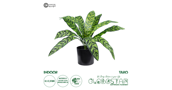 Artificial Garden TARO 20082 Τεχνητό Διακοσμητικό Φυτό Κολοκασία Υ30cm