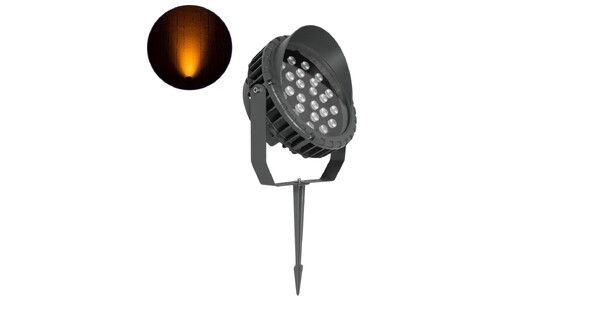 TREEVINA 999-0268 Φωτιστικό Σποτ με Αντιθαμβωτική Γρίλια για Φυτά - Δέντρα με Βάση Κήπου / Καρφωτό LED 24W 2040lm 10° DC 24V Αδιάβροχο IP65 Ultra Θερμό Λευκό 2200K Dimmable - Bridgelux SMD Chip - Γκρι Ανθρακί - Μ24.5 x Π14 x Υ27cm - 3 Χρόνια Εγγύηση