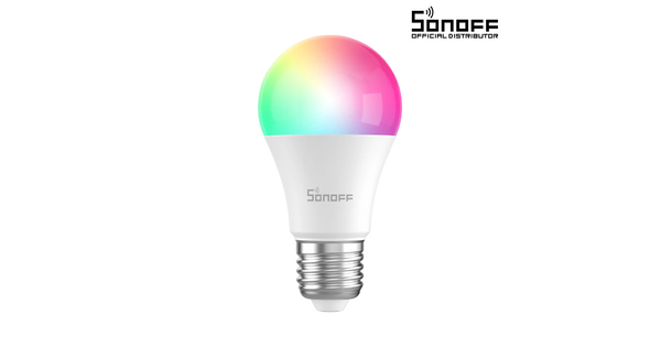 80072 SONOFF B05-BL-A60 - LED BULB E27 A60 806lm 9W WiFi+Bluetooth RGBW (RED + Green + Blue + Cool White) Dimming Smart Bulb RGBW