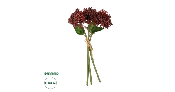 Artificial Garden RED HYACINTH BOUQUET 21353 Τεχνητό Διακοσμητικό Μπουκέτο Κόκκινος Υάκυνθος Y30cm