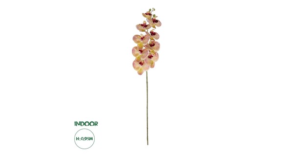 Artificial Garden PING SALMON ORCHID BRANCH 21405 Τεχνητό Διακοσμητικό Κλαδί  Ροζ Ορχιδέα Y95cm