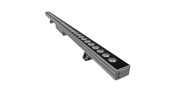WASHERLUMA GLB-103-0033 Μπάρα Φωτισμού Wall Washer LED 36W 3240lm 30° AC 220-240V Αδιάβροχο IP65 Θερμό Λευκό 2700K - Sanan SMD Chip - Γκρι Ανθρακί Ματ - Μ100 x Π4 x Υ6.5cm - 3 Χρόνια Εγγύηση