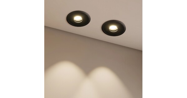 kelvo® PINADO KLV-101-0126 Χωνευτό Downlight Σποτ LED 7W 840lm 15° AC 220-240V IP20 Θερμό Λευκό 2700K - Bridgelux COB Chip & TÜV SÜD Driver - Μαύρο Ματ - Μ8.3 x Π8.3 x Υ8.16cm / Q7.3cm - 5 Χρόνια Εγγύηση