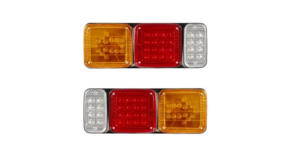 ARROWLIGHT 999-0262 Πίσω Φανάρι Οχημάτων Βέλος LED 9W 360lm 180° DC 24V Αδιάβροχο IP66 Πορτοκαλί & Κόκκινο & Ψυχρό Λευκό 6000K - Μ40 x Π3.5 x Υ15cm - Πακέτο 2 Τεμαχίων - 1 Χρόνο Εγγύηση