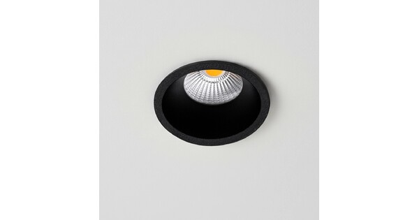 kelvo® DOT KLV-101-0308 Χωνευτό Φωτιστικό Downlight Σποτ LED 7W 910lm 38° AC 220-240V IP20 Φυσικό Λευκό 4500K - Bridgelux COB Chip & TÜV SÜD Driver - Μαύρο Ματ - Μ6 x Π6 x Υ7.8cm / Q5cm - 5 Χρόνια Εγγύηση