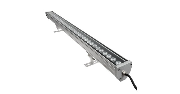 WASHERMOZA 999-0267 Μπάρα Φωτισμού Wall Washer LED 72W 6120lm 10-30° DC 24V Αδιάβροχο IP66 Πολύχρωμο RGB Dimmable - Bridgelux SMD Chip - Γκρι Ανθρακί - Μ100 x Π5 x Υ4cm - 3 Χρόνια Εγγύηση