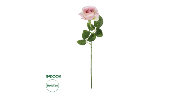 Artificial Garden LIGHT PINK ROSE  BRANCH 21137 Τεχνητό Διακοσμητικό Κλαδί Ανοιχτό ΡοζΤριαντάφυλλο Y50cm
