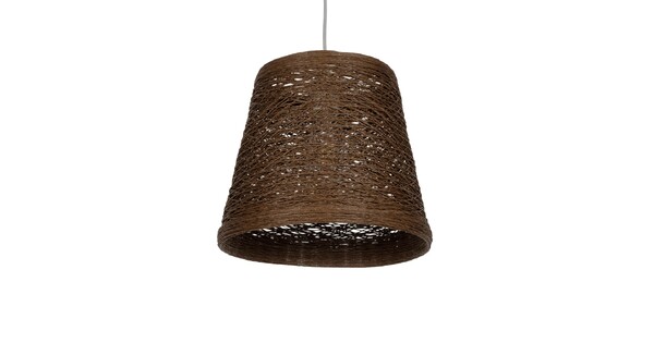 PLAYROOM 999-0145 Vintage Κρεμαστό Φωτιστικό Οροφής με Ντουί 1 x E27 AC 220-240V IP20 - Καφέ - Μ30 x Π30 x Υ30cm