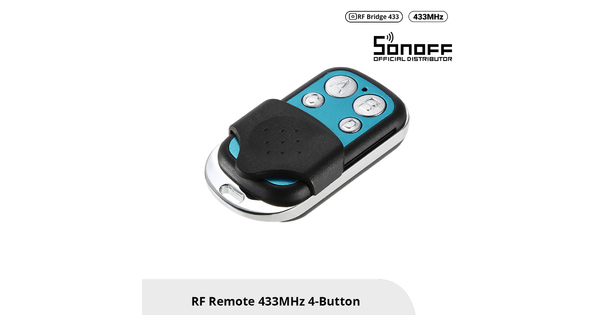 80042 SONOFF 433-REMOTE-R2 - RF 433MHz Remote Controller 4 Button/Key with Battery