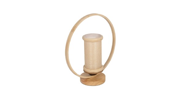 TULUMKO 02007 Boho Επιτραπέζιο Φωτιστικό Πορτατίφ με Ντουί 1 x E27 AC 220-240V IP20 - Μπεζ - Μ30 x Π12 x Υ32cm