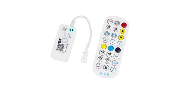 SP611E 73451 RF & WiFi 2.4G Ψηφιακός Pixel Addressable Controller DC 5-12-24V IP20 - RF & WiFi 2.4G & Bluetooth - SPI/TTL Protocol 2048 IC - Μ6.5 x Π3.3 x Υ1.5cm - 2 Χρόνια Εγγύηση