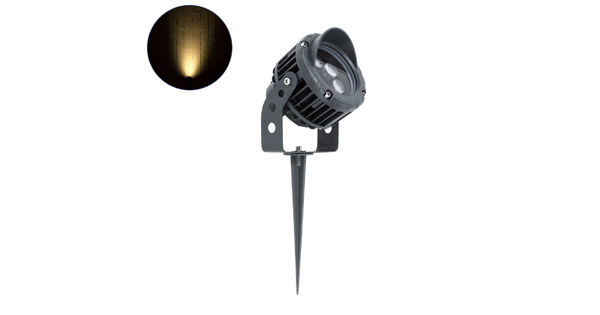 TREELIGHT-VINA 90357 Σποτ Φωτισμού με Αντιθαμβωτική Γρίλια Ειδικό για Φυτά - Δέντρα με Βάση Κήπου / Καρφωτό LED 6W 540lm 10° DC 24V Αδιάβροχο IP65 L13 x W9.5 x H9.5cm Θερμό Λευκό 3000K - Γκρι Ανθρακί - 3 Years Warranty